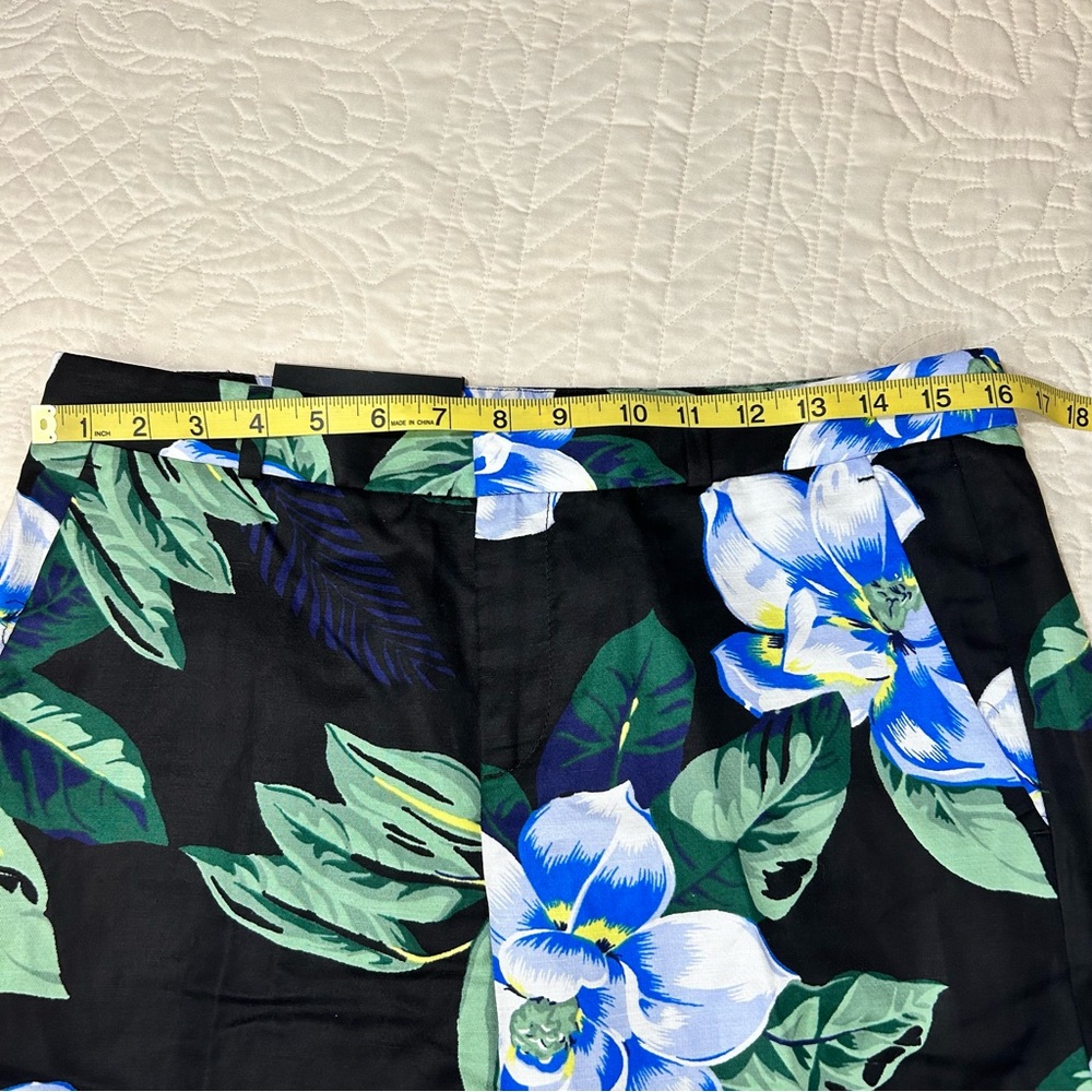 NWT Banana Republic Avery Fit Floral Cropped Ankle Pants Women’s Size 4 #783593 - Picture 12 of 14